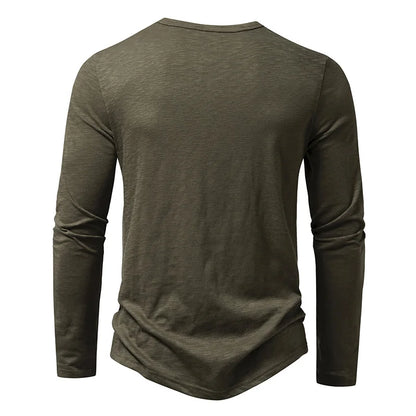 Men's Cotton Long Sleeve Casual T-Shirts