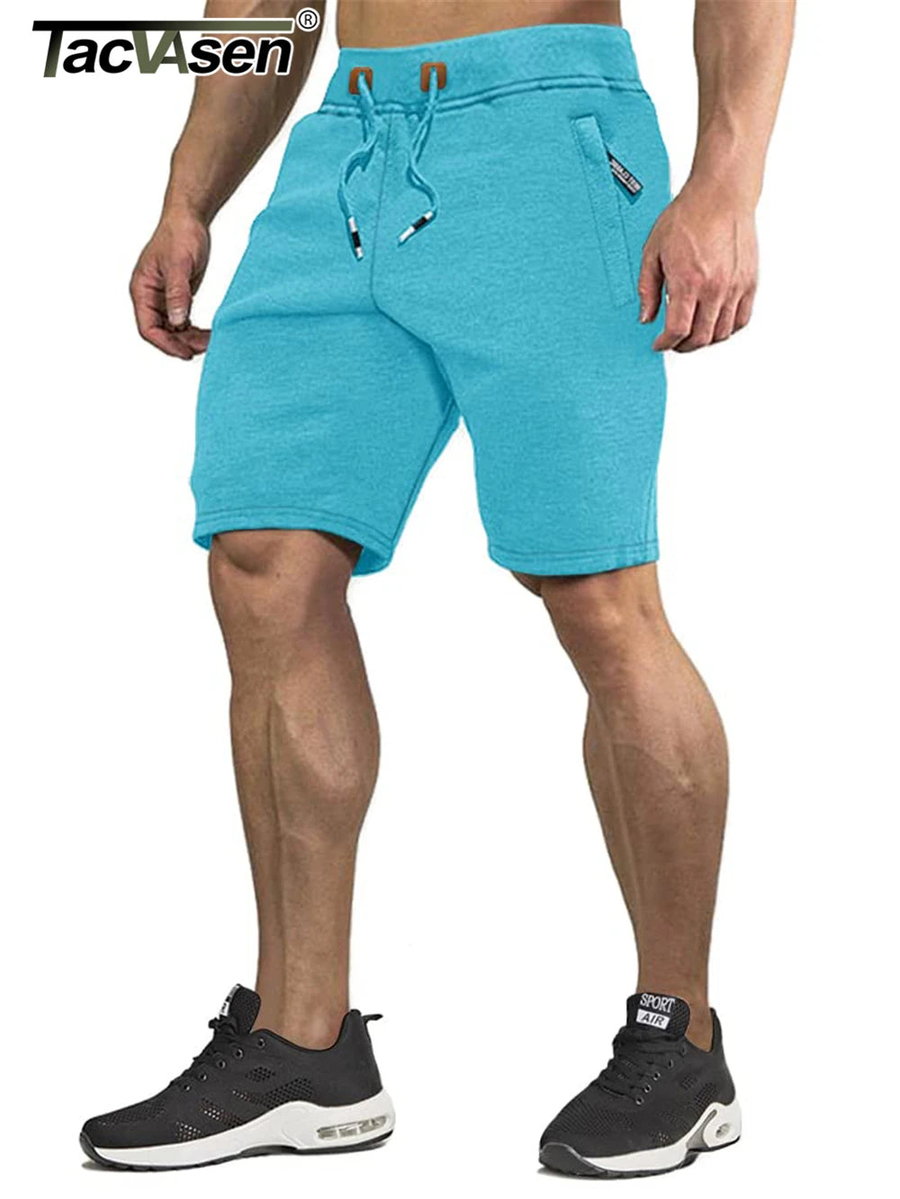 Short de course à taille élastique pour hommes