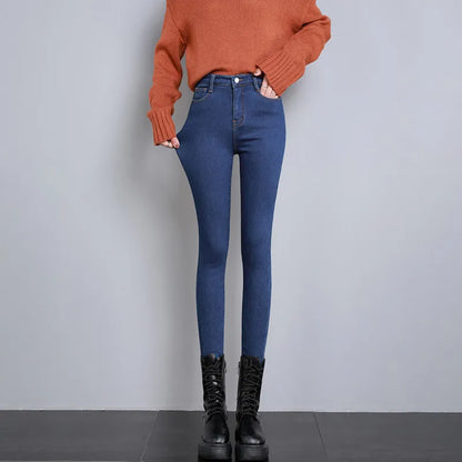 Winter Fleece Warm Stretch Jeans