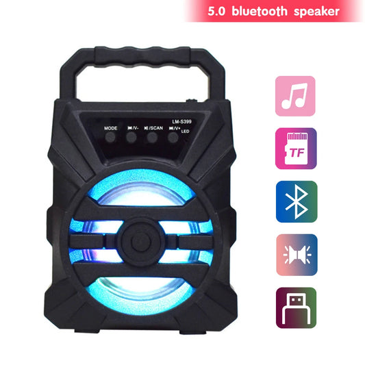 500mAh Bluetooth Speaker with Subwoofers