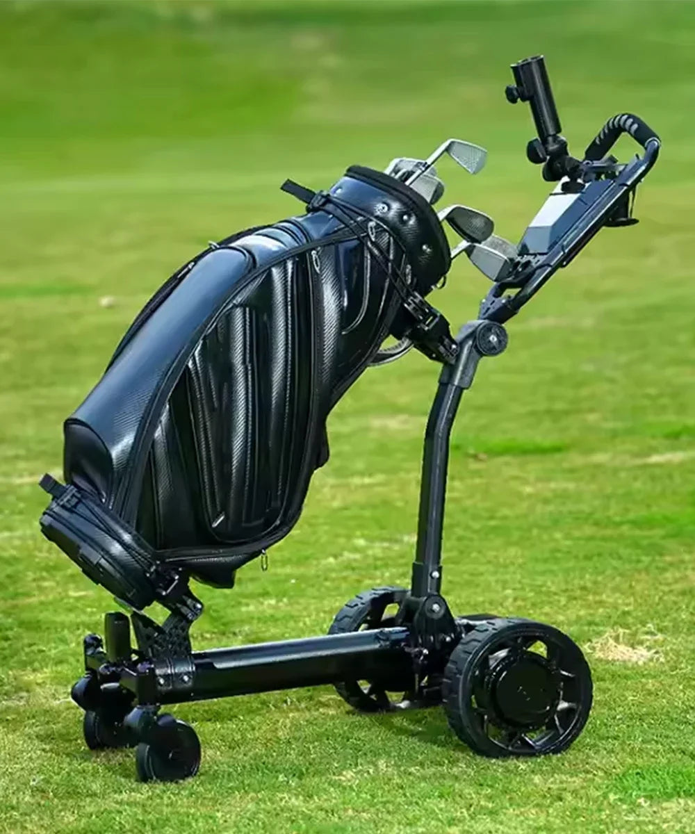 CaddyTek 4-Rad-Golf-Schubwagen – leichter, kompakter Zug-Caddy-Wagen, leicht zu öffnen