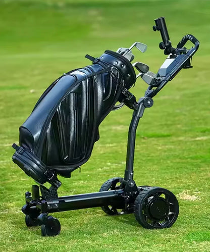 CaddyTek 4-Rad-Golf-Schubwagen – leichter, kompakter Zug-Caddy-Wagen, leicht zu öffnen