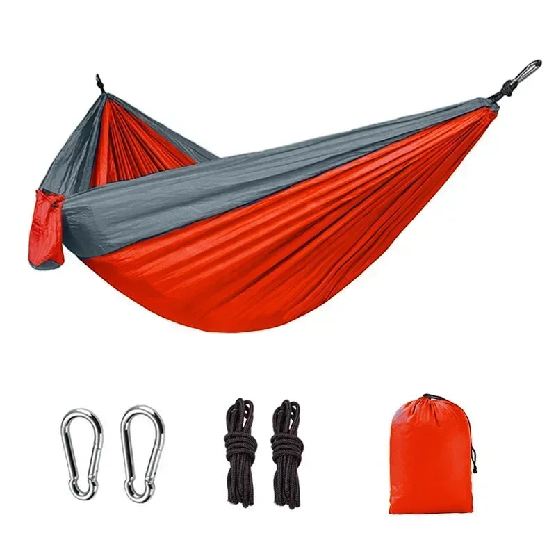 Hamacs simples en toile de parachute pour camping en plein air