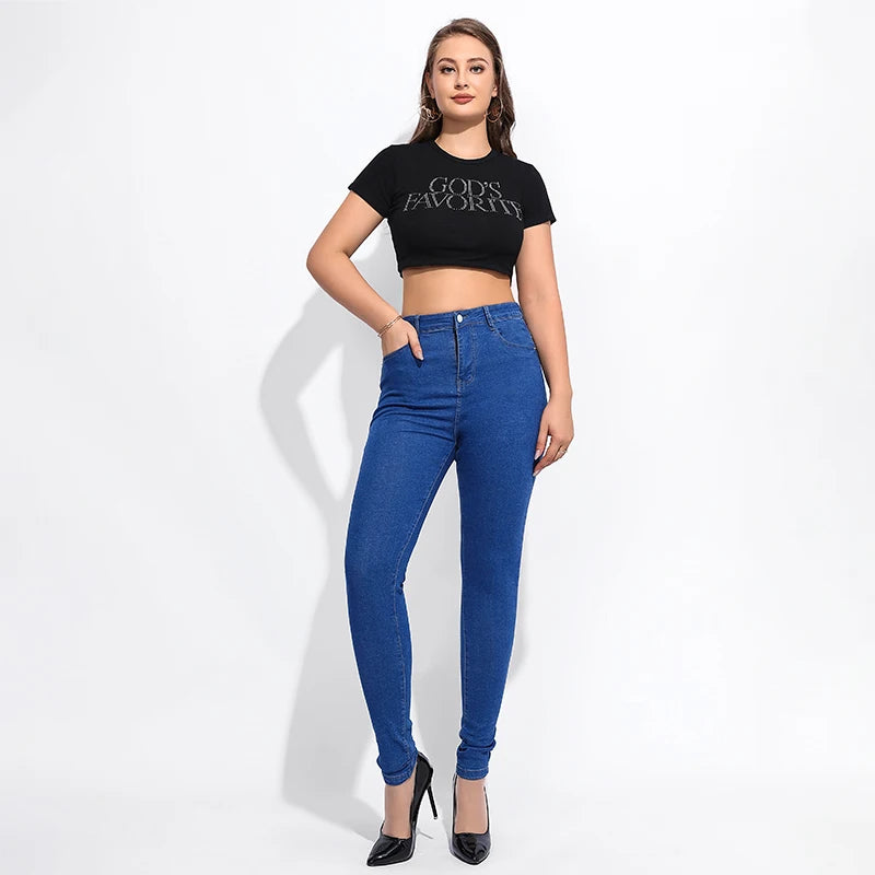 Women's Slim Fit & Elastic Thin Jeans