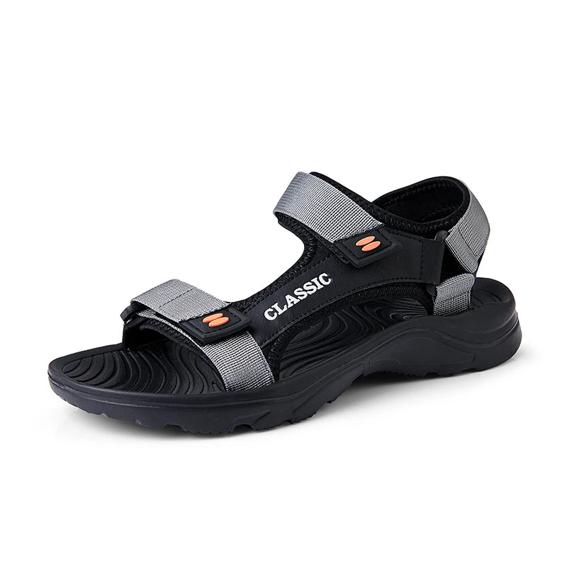 Watbare Outdoor-Sandalen – rutschfeste, langlebige, flache Herrenschuhe