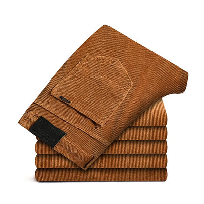 Men's Slightly Elastic Stretch Cotton Pants