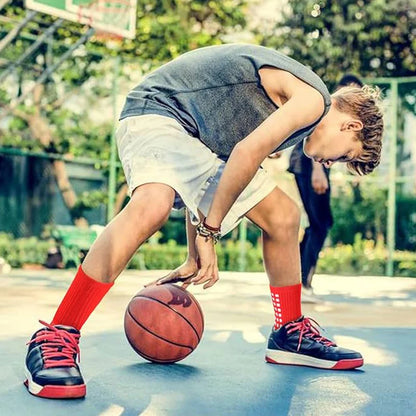 Atmungsaktive Fußballsocken für Herren mit Wabenstruktur und Grip