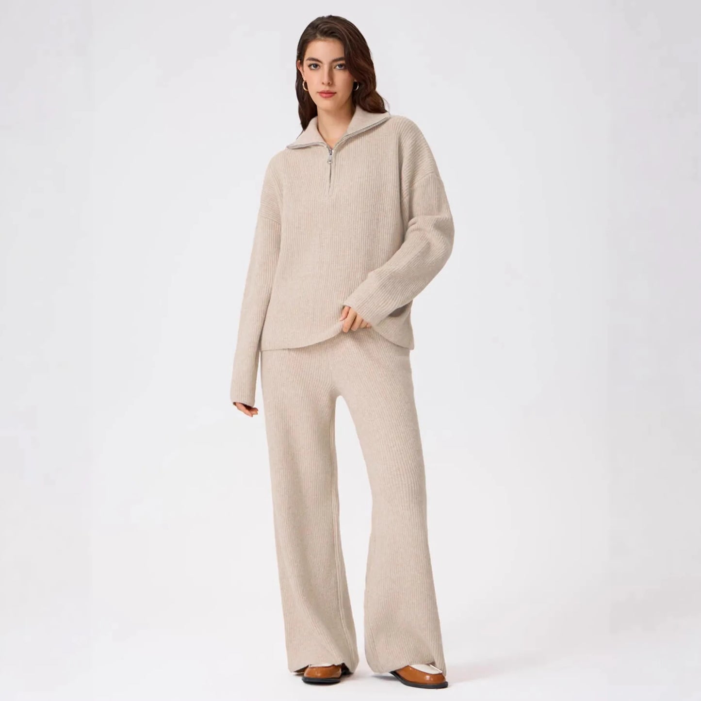 Gemütliches, elegantes Herbst-/Winter-Pullover-Set