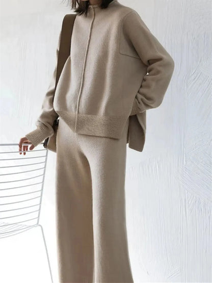 Cozy Elegance Autumn Winter Sweater Set