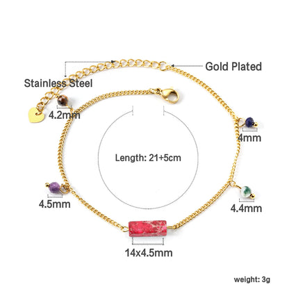 Gold-Silberfarbenes hohles Schmetterlings-Fußkettchen-Armband