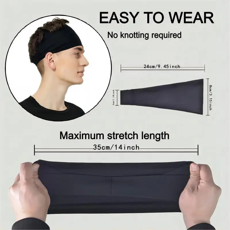 Breathable Sports Sweatband for Men’s Fitness