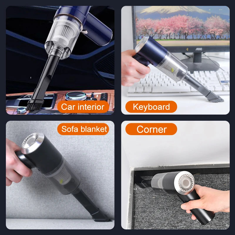 2-in-1 Wireless Car Vacuum