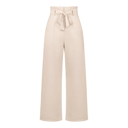 Women's Wide Leg Y2k Trousers - Elastic Waist Long Pants