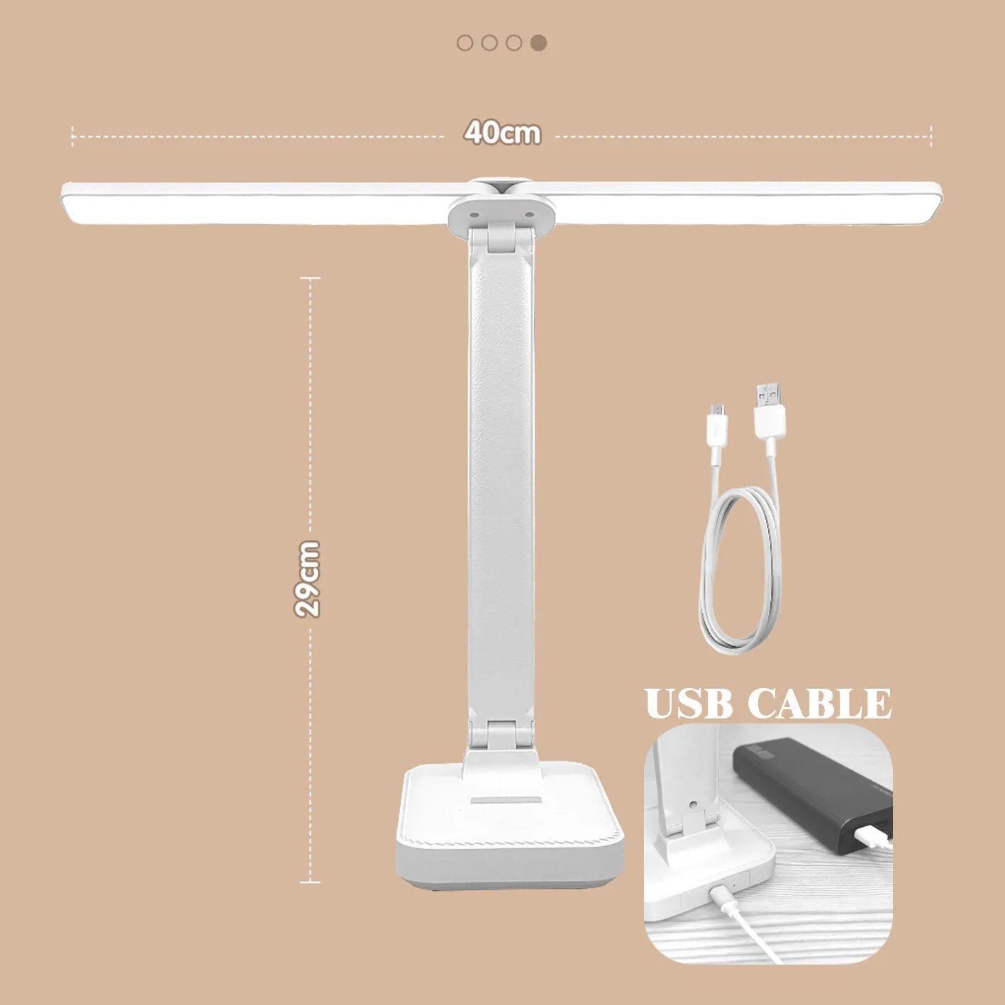 Foldable LED Desk Lamp - Rechargeable