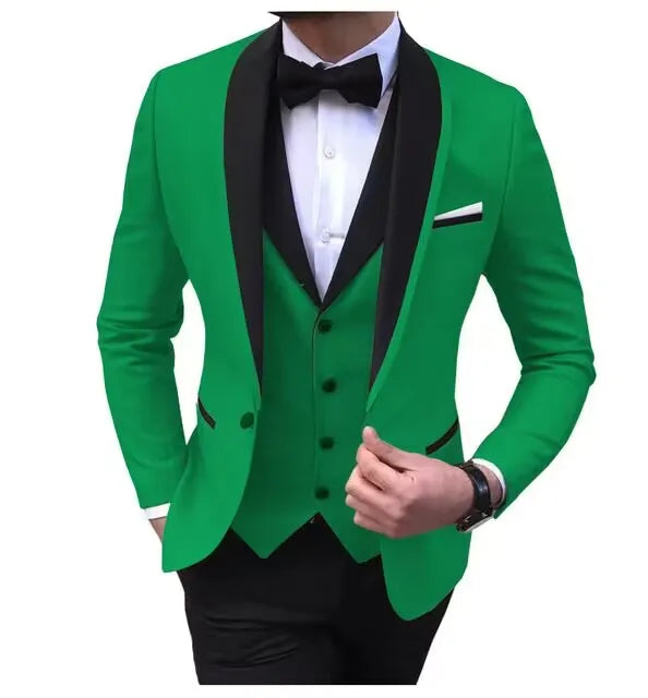 Costume de mariage slim 3 pièces pour hommes
