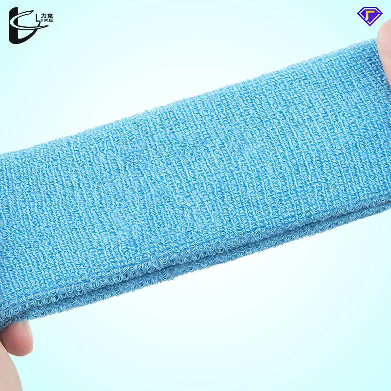 Pure Color Sweat-Absorbent Sports Headband for Fitness