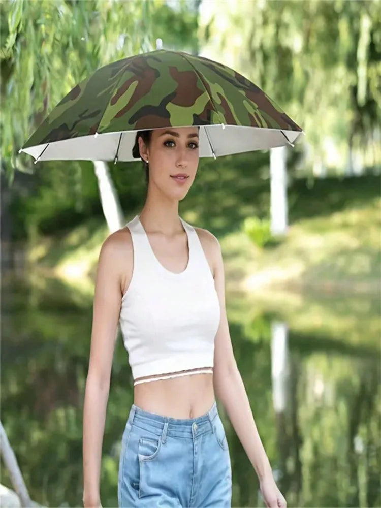 Leichter elastischer Angelhut mit Schirm – Golfschirm 