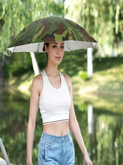 Leichter elastischer Angelhut mit Schirm – Golfschirm 