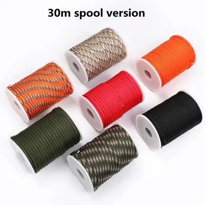 7-Core 550 Paracord - 5M/15M/30M Outdoor Survival Rope/Tent/Lanyard