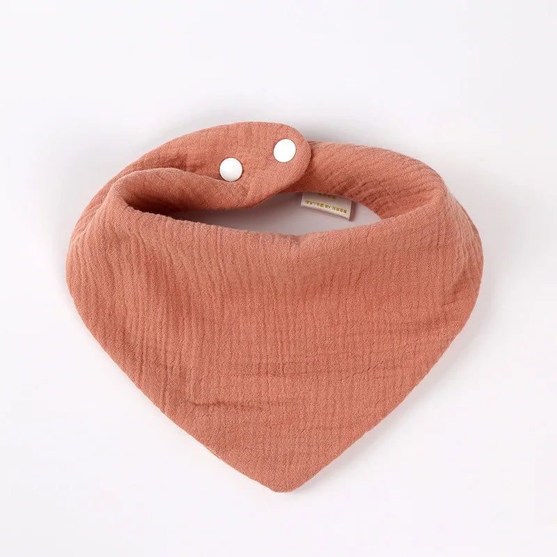 Neugeborenes Baby füttert Sabberlätzchen, Baumwollzubehör, einfarbig