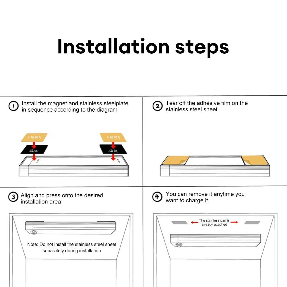 Veilleuse LED à détecteur de mouvement sans fil