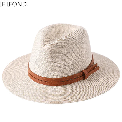 Fedora de plage avec protection UV à large bord