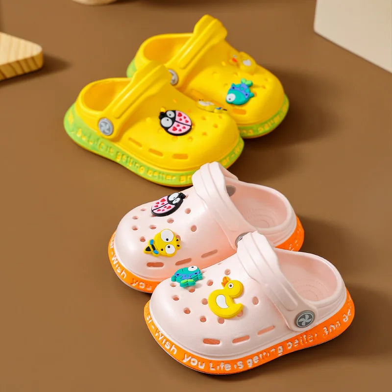 Shoes for Small and Medium-sized Babies Flip Flops Children's   Indoor Soft S Cartoon