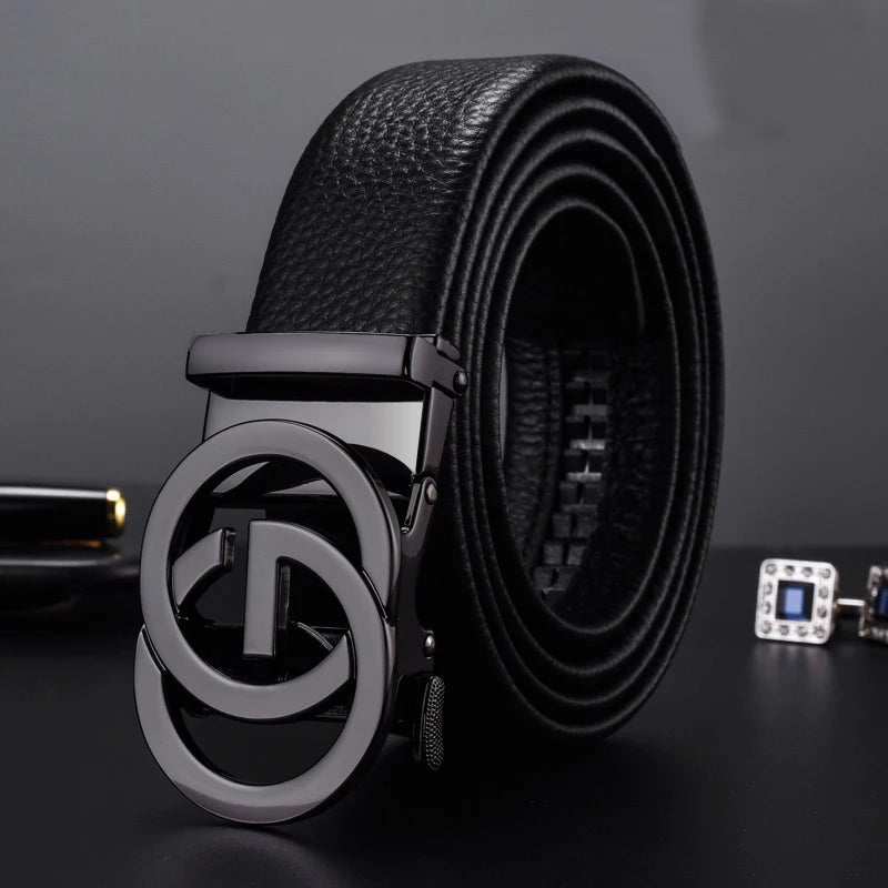 Men’s Automatic Buckle Leather Belt
