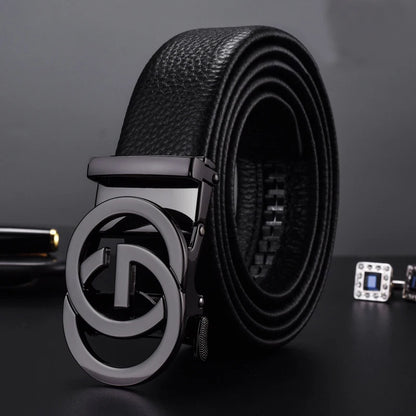 Men’s Automatic Buckle Leather Belt