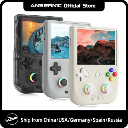 RG406V Handheld Game Console 4’’ IPS Touch Screen Android 13 Unisoc T820 64-bit Game Player 5500mAh RGB lighting