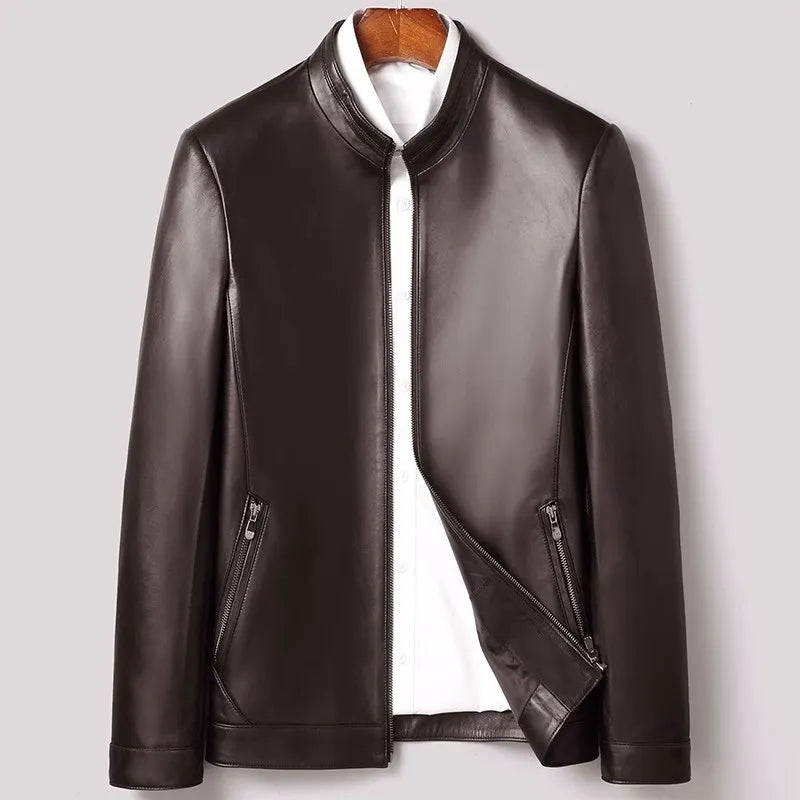 Leather Jacket - Spring Autumn Men's Classic Oversized Tops