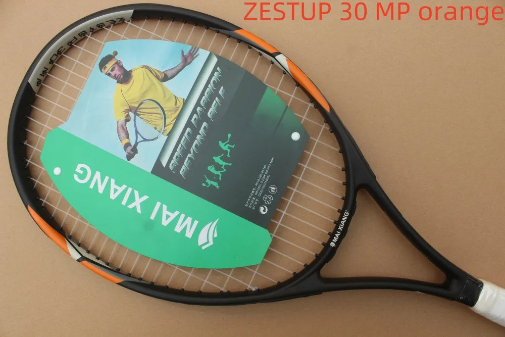 Raquette de tennis professionnelle en alliage d'aluminium et de carbone - Raquette de tennis légère de type technique 