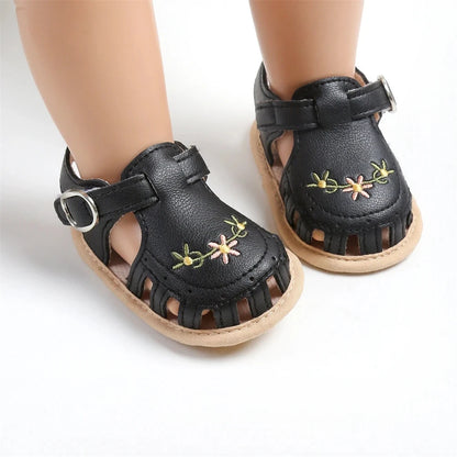 Summer Lightweight Floral Soft Sole Newborn Jelly Sandals