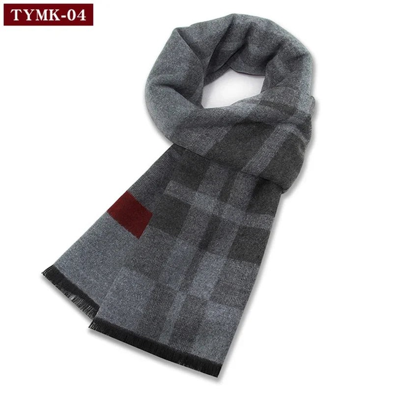 British Style Tartan Plaid Wool Scarf