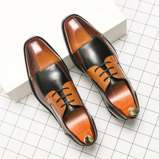 Handmade Men's Wingtip Oxford Shoes