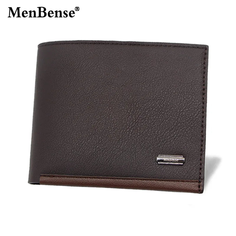 Men's Premium PU Leather Business Card Holder Wallet