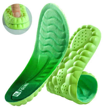 4D Latex Sport Insoles-  Soft/Elastic/Anti-Pain/Arch Support