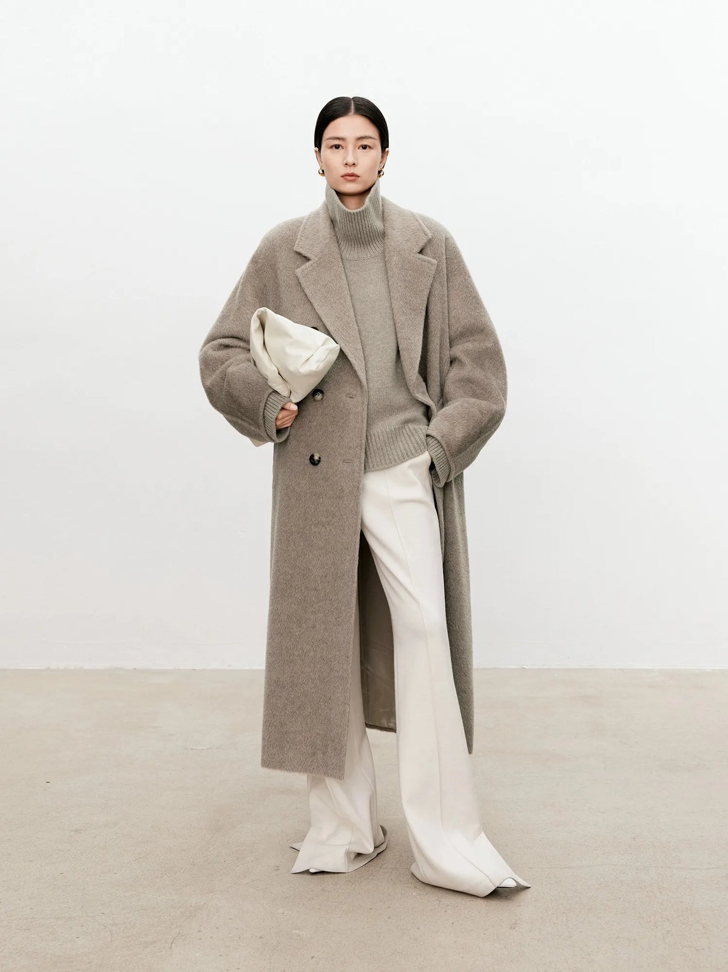 Schicker übergroßer Rollkragenpullover für Damen