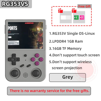 RG353V RG353VS Retro Handheld Game Linux Supports 5G WiFi 4.2 Bluetooth Online Fighting,Streaming and HDMI-compatible