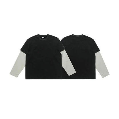 Sweat-shirt streetwear japonais Fake Two