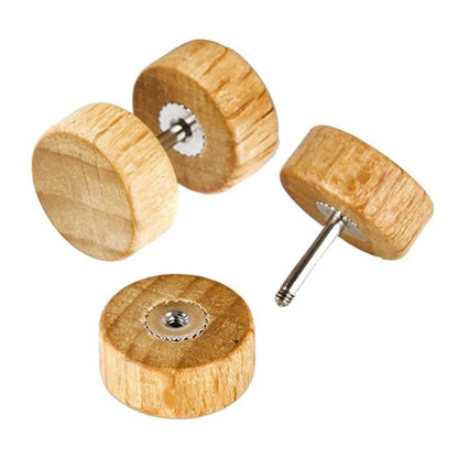 Fake Wood Plugs Stud Earrings - Faux Gauges for Men & Women