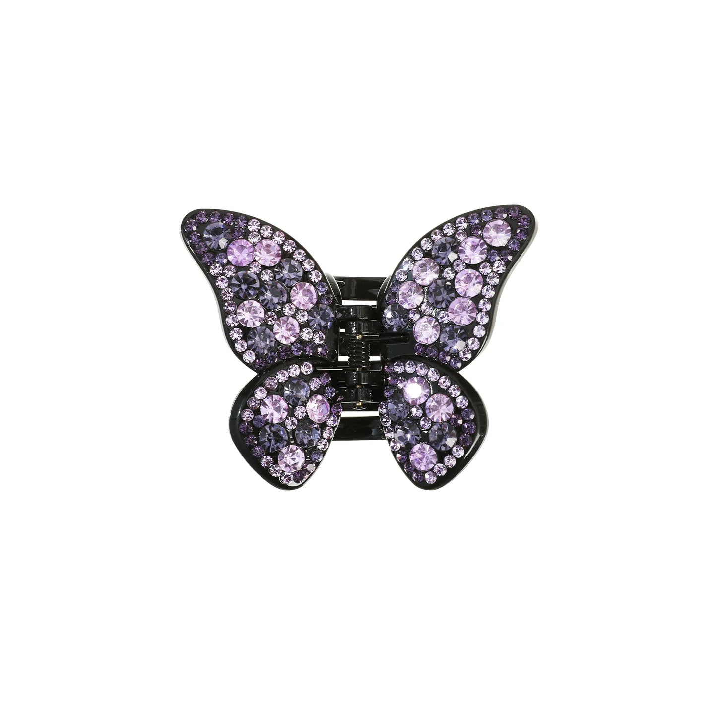 Bunte Haarspange mit Strass-Schmetterling für Damen – Große Haifisch-Haarspange mit Strasssteinen