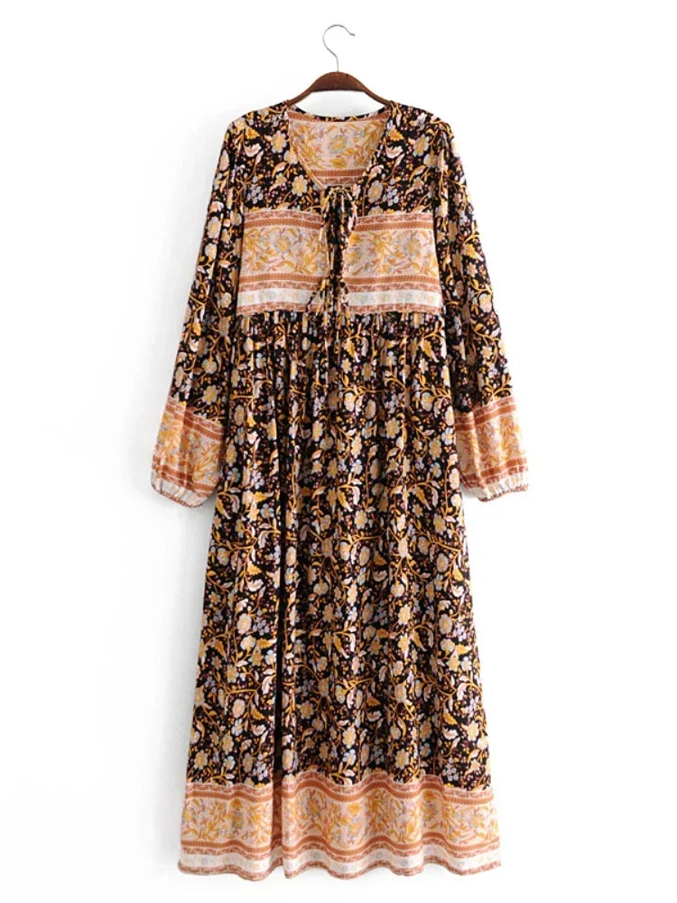 Robe ample en dentelle de style bohème