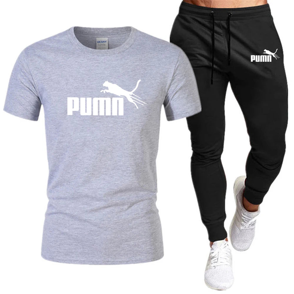 Sommerliches Set aus T-Shirt und Hose aus Baumwolle für Herren