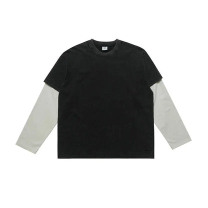 Sweat-shirt streetwear japonais Fake Two
