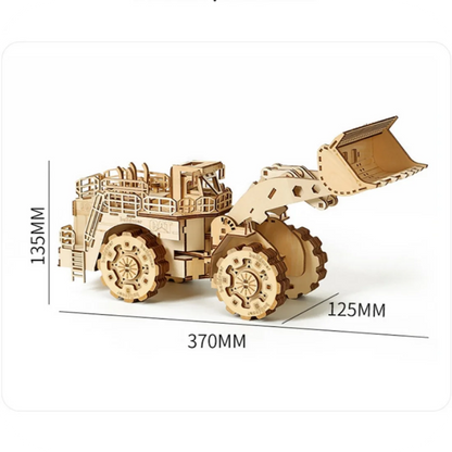 3D Wooden Puzzle kids Toys Movable Truck Crane