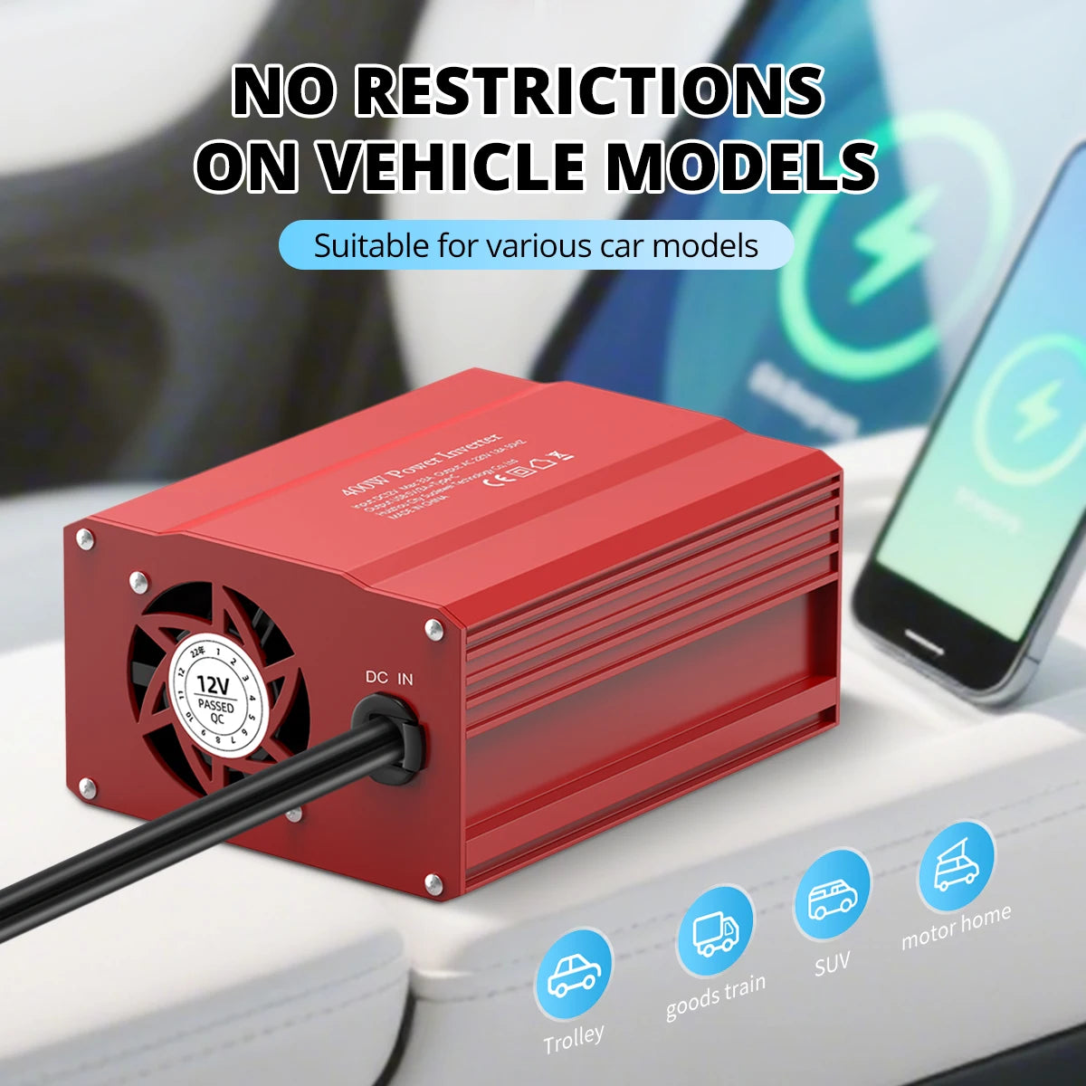 Multiuse DC12V to AC 220V 400W Solar Inverter