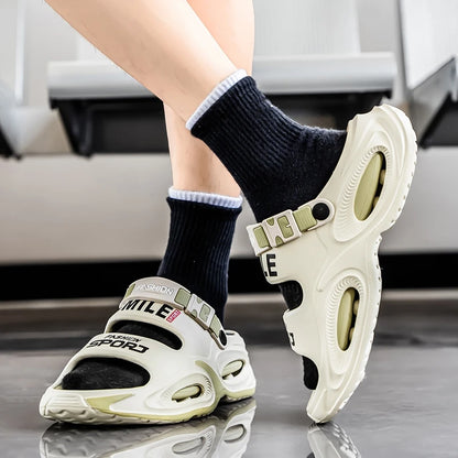 Tongs d'été pour hommes — Semelle souple antidérapante, idéales pour le sport et la conduite.