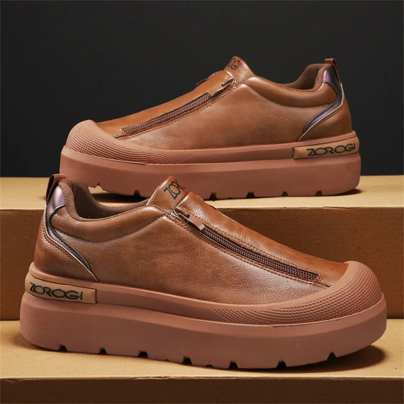Atmungsaktive, trendige Herren-Sneaker mit Frontreißverschluss 