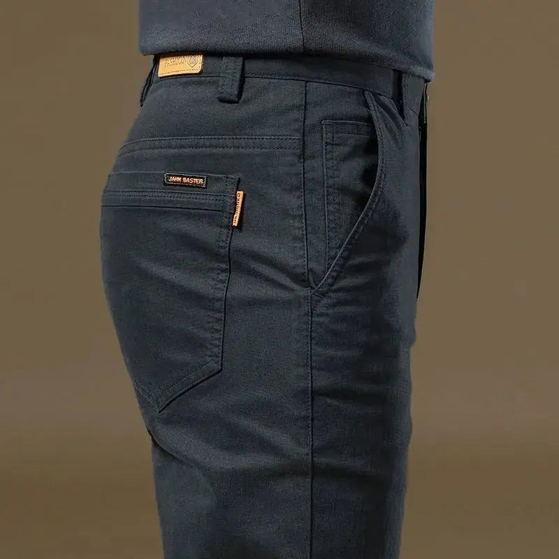Men's Summer Thin Cotton Formal Slim Fit Pants